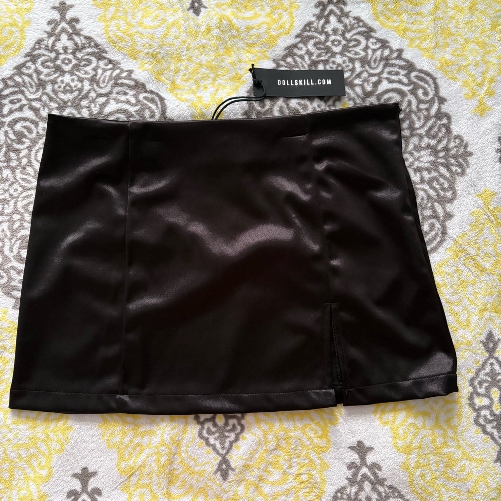 Dolls Kill Black Mini Skirt